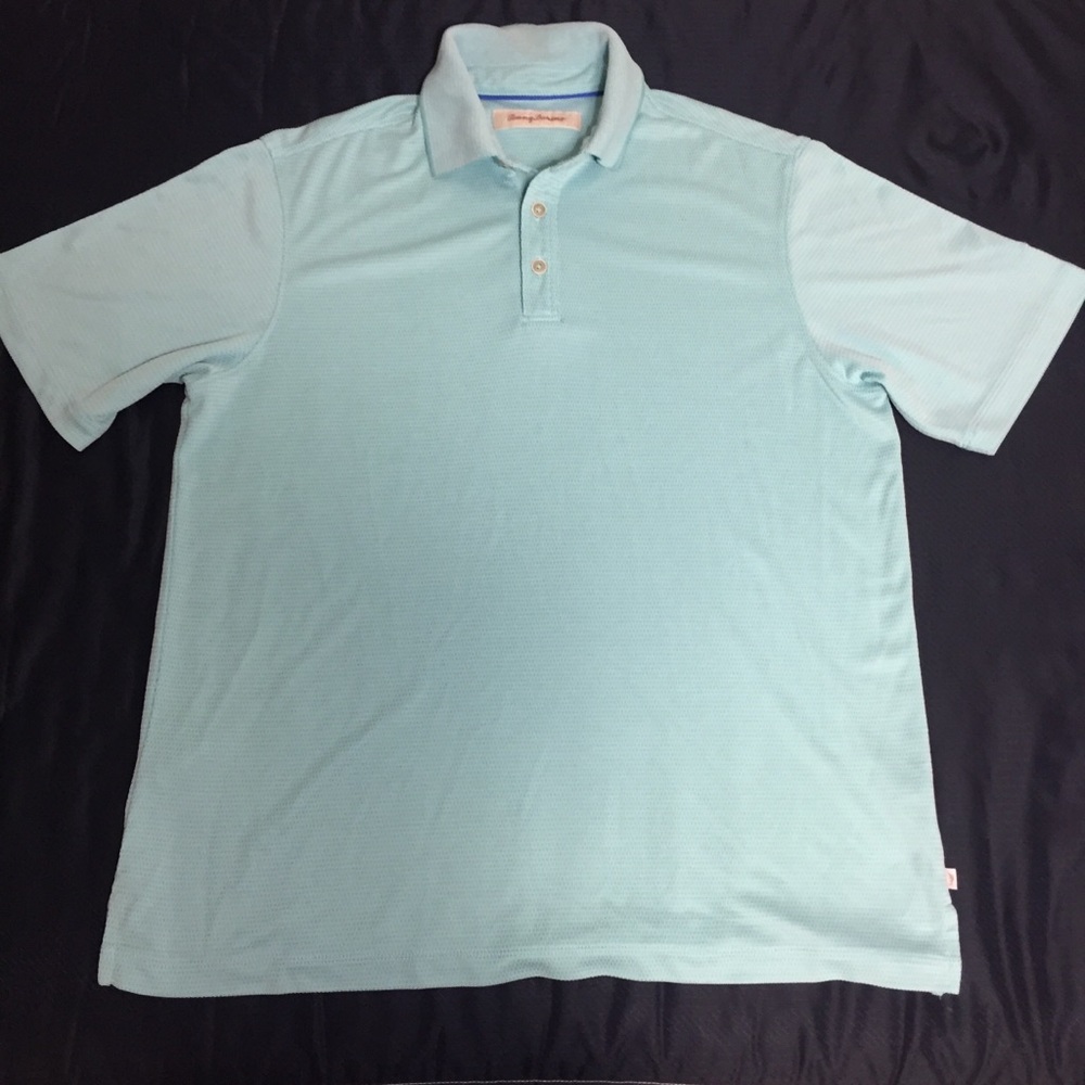 Tommy Bahama Mint Polo 👕 Shirt Short Sleeve M